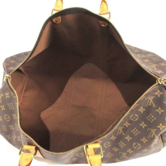 100% Authentic LOUIS VUITTON Keepall 55 Brown Monogram Travel Bag - Picture 13 of 15